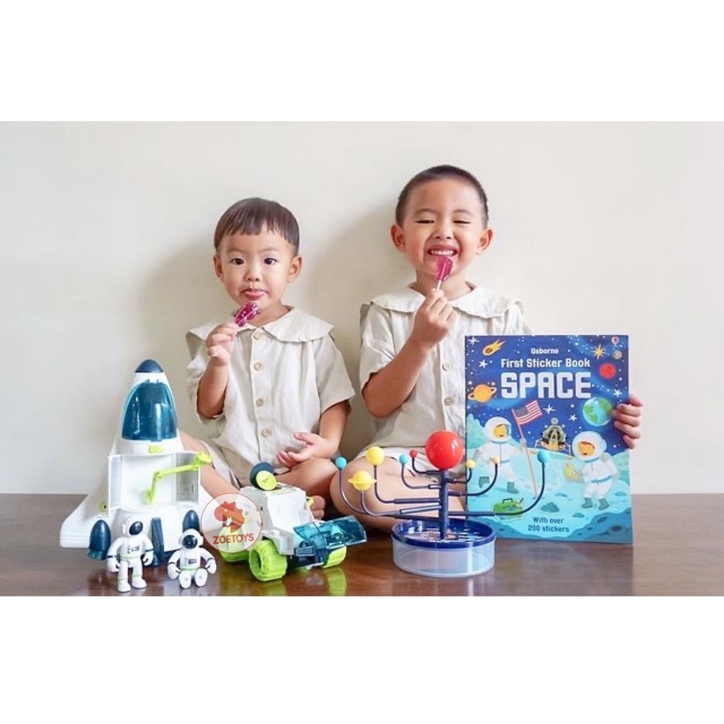 Zoetoys Moon Rover Spaceship | Astronaut Space Shuttle Aerospace Rocket Toys Pretend Play | mainan luar angkasa rocket mobil2an Astronot Edutoys | Cari Kado Natal