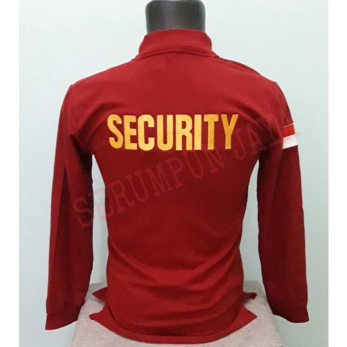 KAOS TBC SECURITY WINGS MARUN - KAOS SECURITY - KAOS TBC SECURITY LOGO WINGS MARUN FULL BORDIR