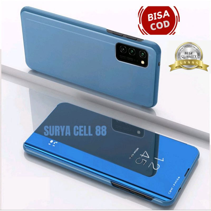 Case XIAOMI POCO M2  M3  M3pro(4G)  M3pro(5G)  X3  X3pro   Casing Flip Cover Mirror Standing Clear View