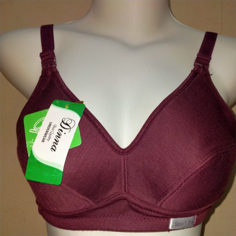 sport bra cup besar kait 2 big size termurah/ bh sport dewasa tanpa busa tanpa kawat polos jumbo