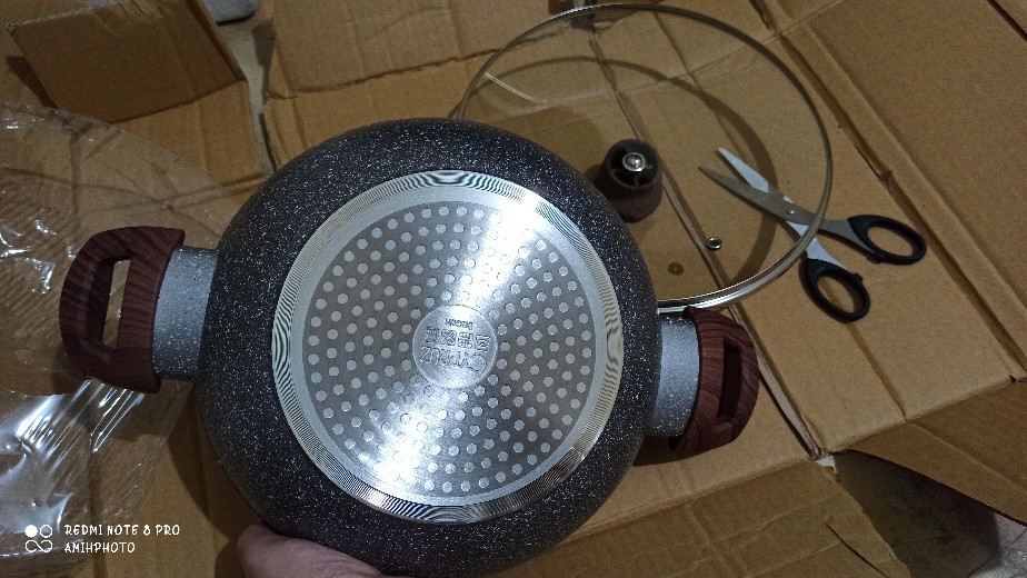 Cypruz - Kuali Marble Coating Series + Tutup 24cm Ki-0647