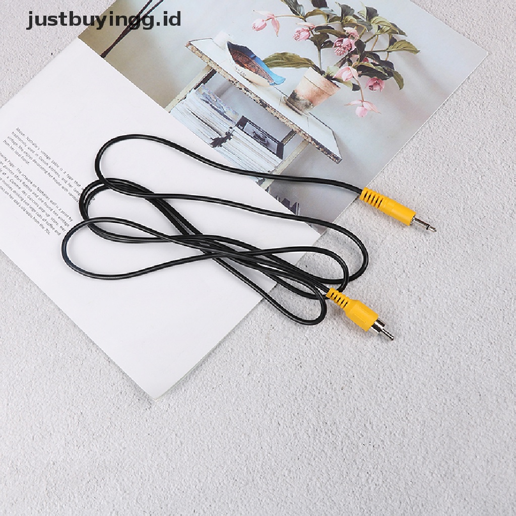 [justbuyingg.id] 3.5mm 1/8&quot; mono male plug to single rca male audio video cable adapter cord 1.5M ID