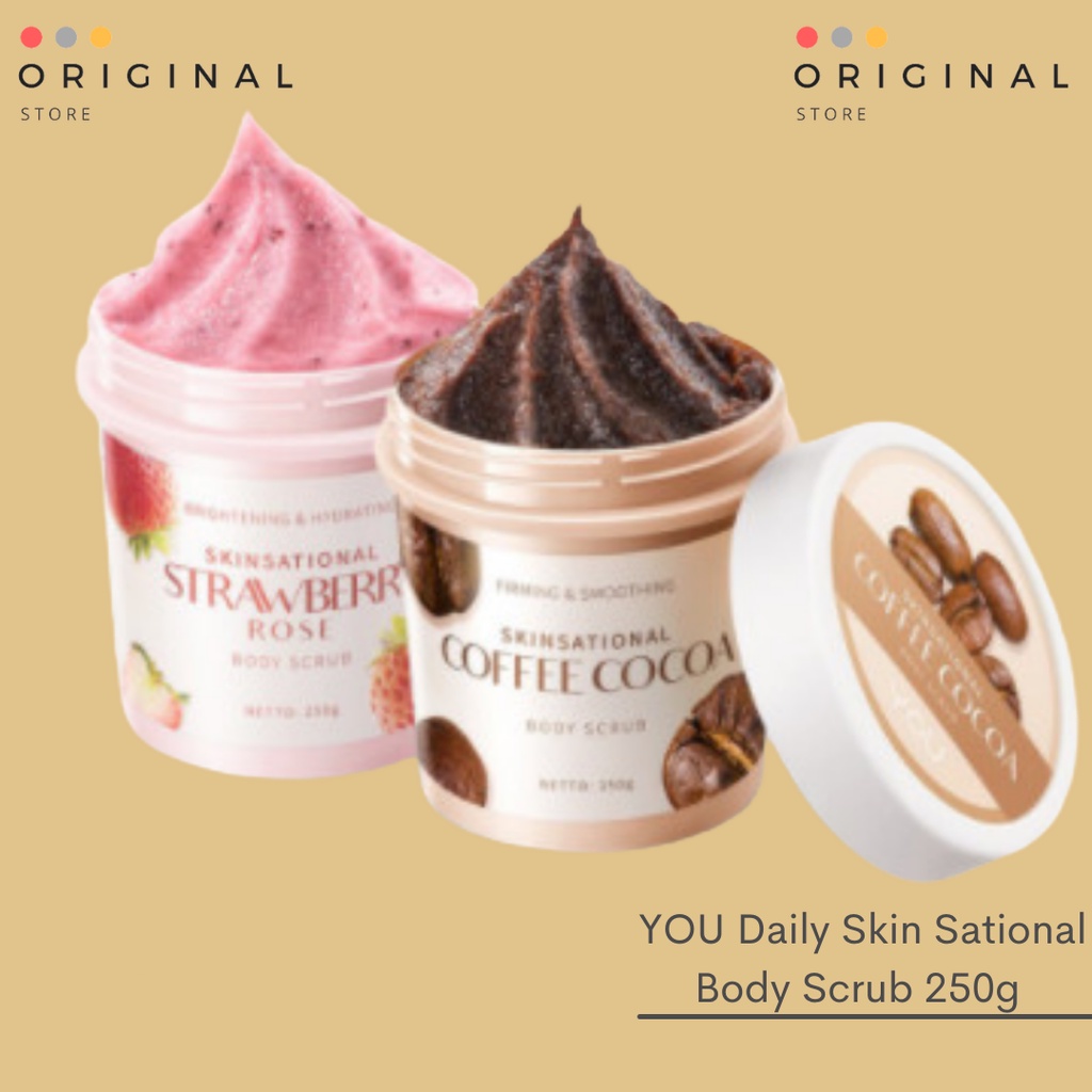 YOU Daily Skin Goods SkinSational Body Scrub 250g Body Scrub YOU - STRAWBERRY ROSE - COFFEE COCOA