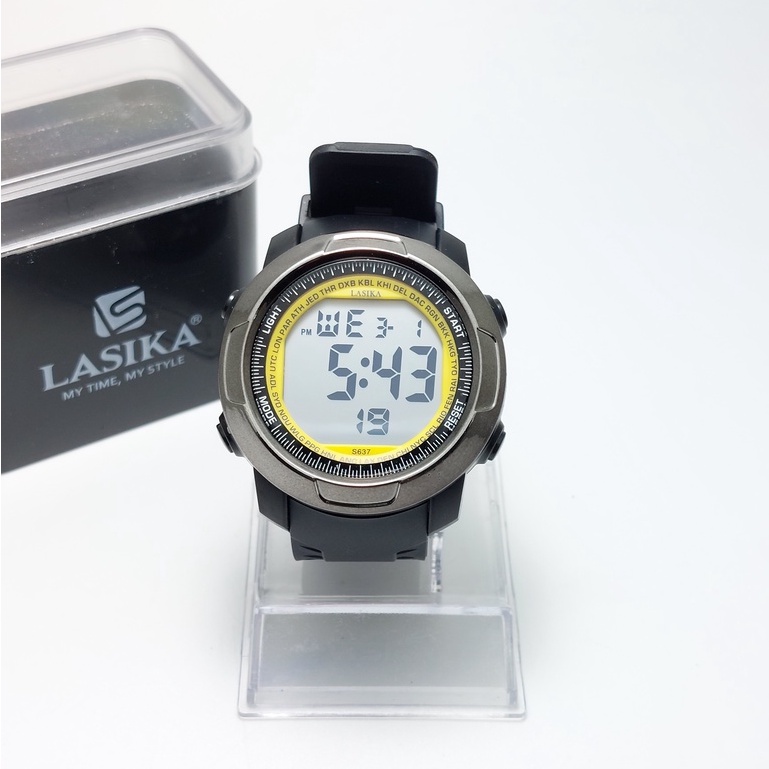 JAM TANGAN DEWASA DIGITAL SPORTY ANTI AIR STRAP RUBBER LASIKA 637