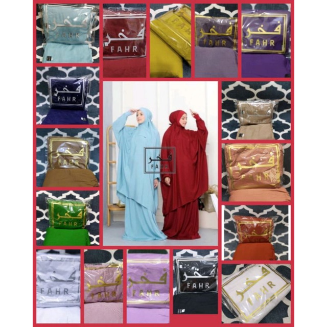 <PO> Mukena Fahr Malaysia Penggalan (atas bawah)