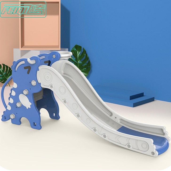 Seluncuran Prosotan Anak Bayi Model Dino slide dinosaurus slide with ball frame and ring Original