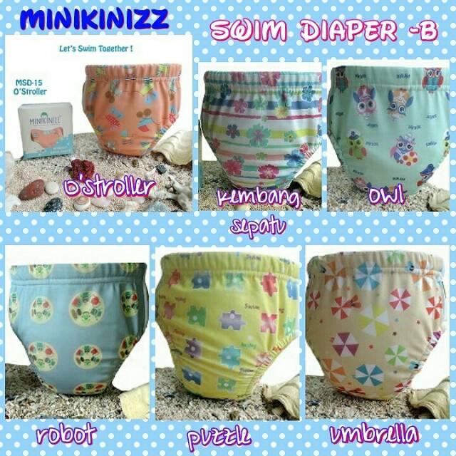 Popok Renang Swim Diaper Klodiz Minikinizz