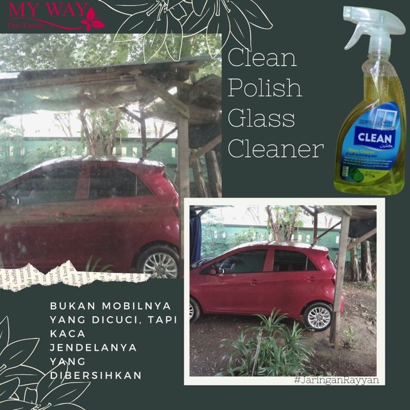 My Way CLean Polished Glass clean // clean Wooden Pembersih  perabotan kaca dan kayu pembersih kerak,jamur  Kaca Rumah, Mobil