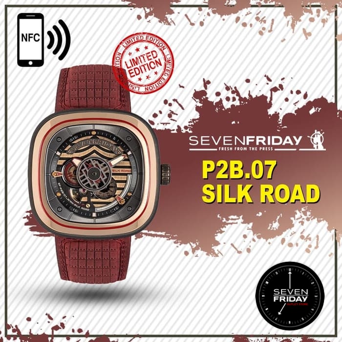 Jam Tangan Pria - Arloji Otomatis BEST SELLER Seven Friday P2B-07 SevenFriday P2B/07 Silk Road P-Ser