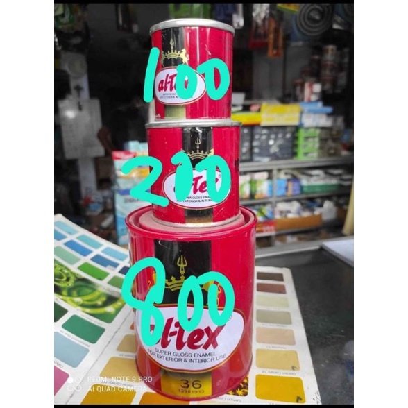 

Cat Minyak, Cat Kayu dan Besi Altex Kaleng merah 200gr, Tersedia berbagai Warna