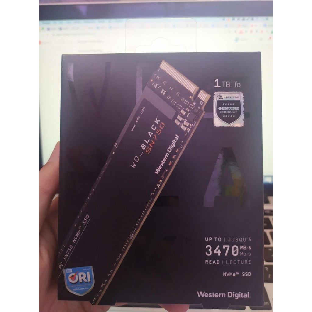 WD Black SN750 SSD NVME 1TB ORI GARANSI 5 TAHUN