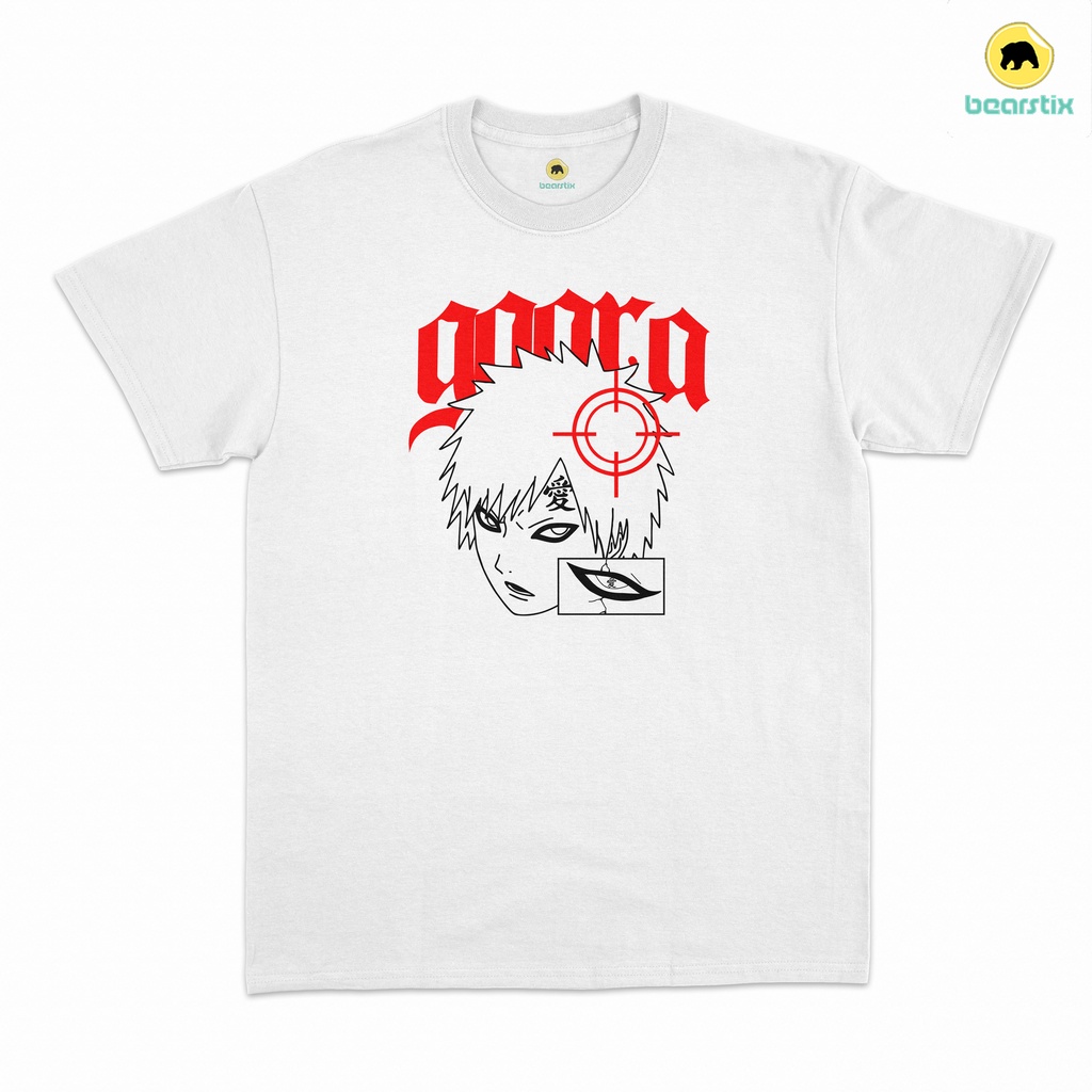SHINZO - Tshirt Gaara - Baju Naruto - Kaos Vintage Anime - Baju Streetwear