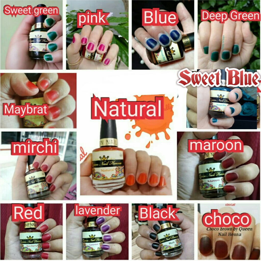 KUTEK HENNA HALAL Queen Nail Henna Shopee Indonesia