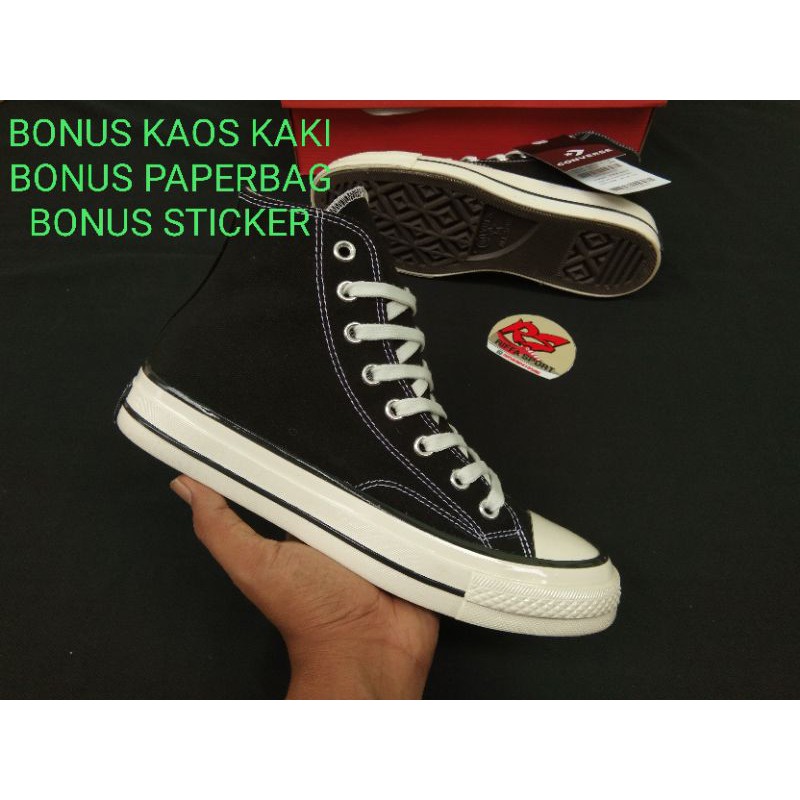 SEPATU XPREME FOOTWEAR SNEAKERS 70S BLACK WHITE ORIGINAL TERMURAAAAH