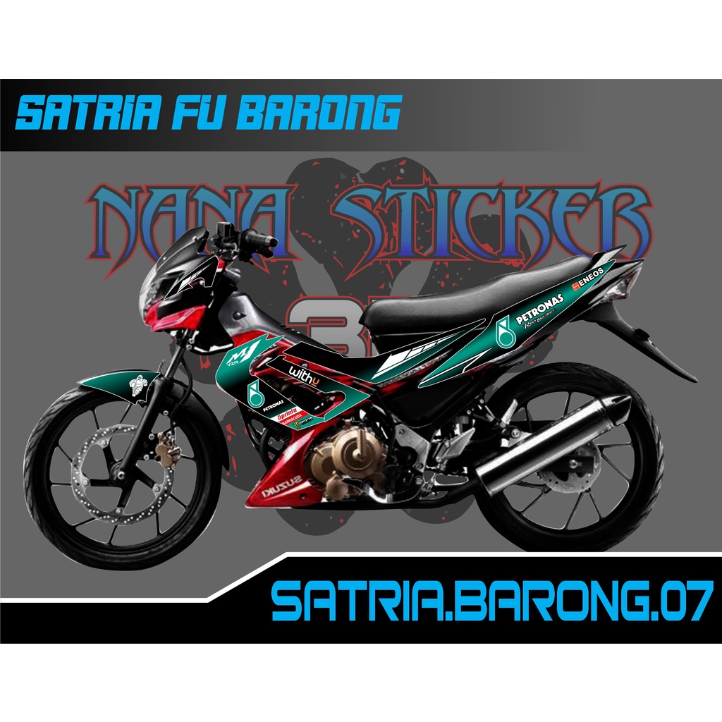Striping SATRIA FU BARONG PETRONAS- Stiker SATRIA BARONG List Variasi Motor STICKER SATRIA BARONG CO