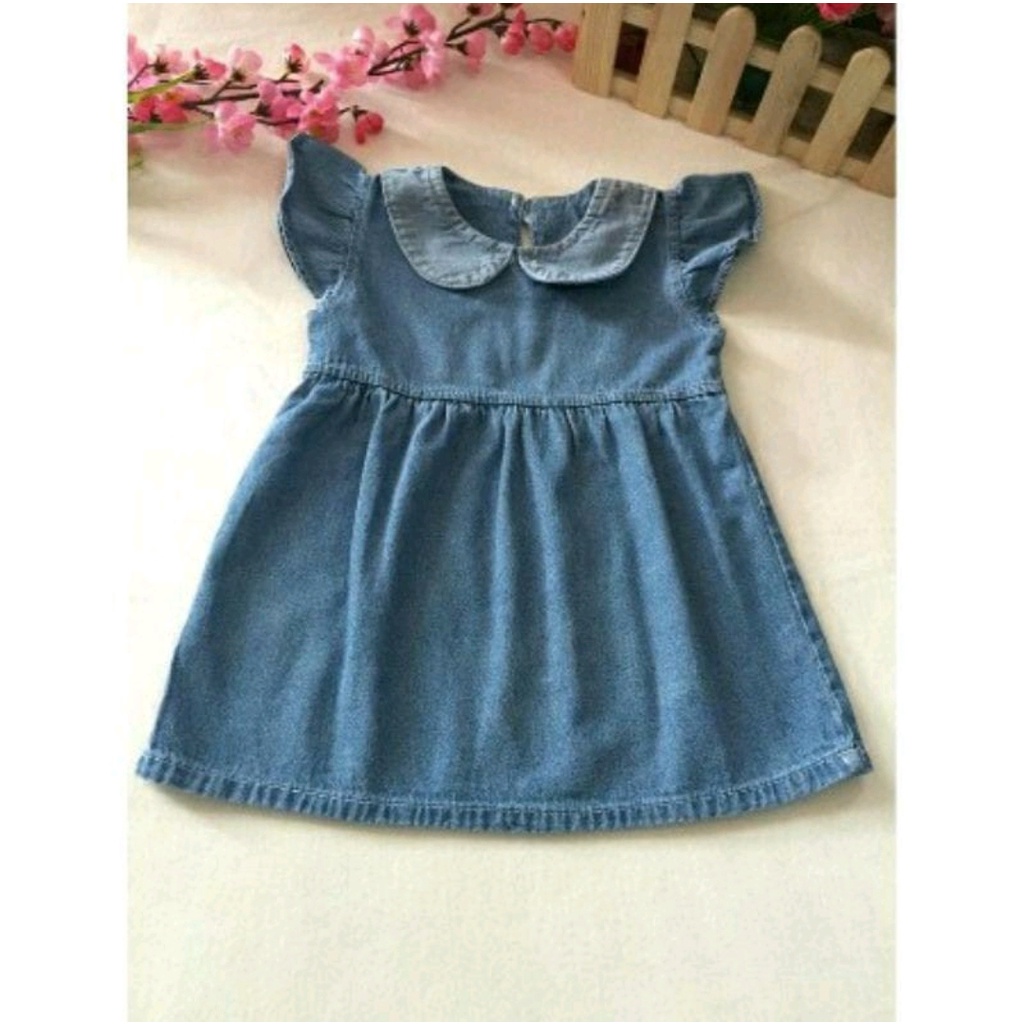 DRESS TULIP ANAK SOFT JEANS PREMIUM / DRESS JEANS ANAK PEREMPUAN / DRESS ANAK 1-4 TH