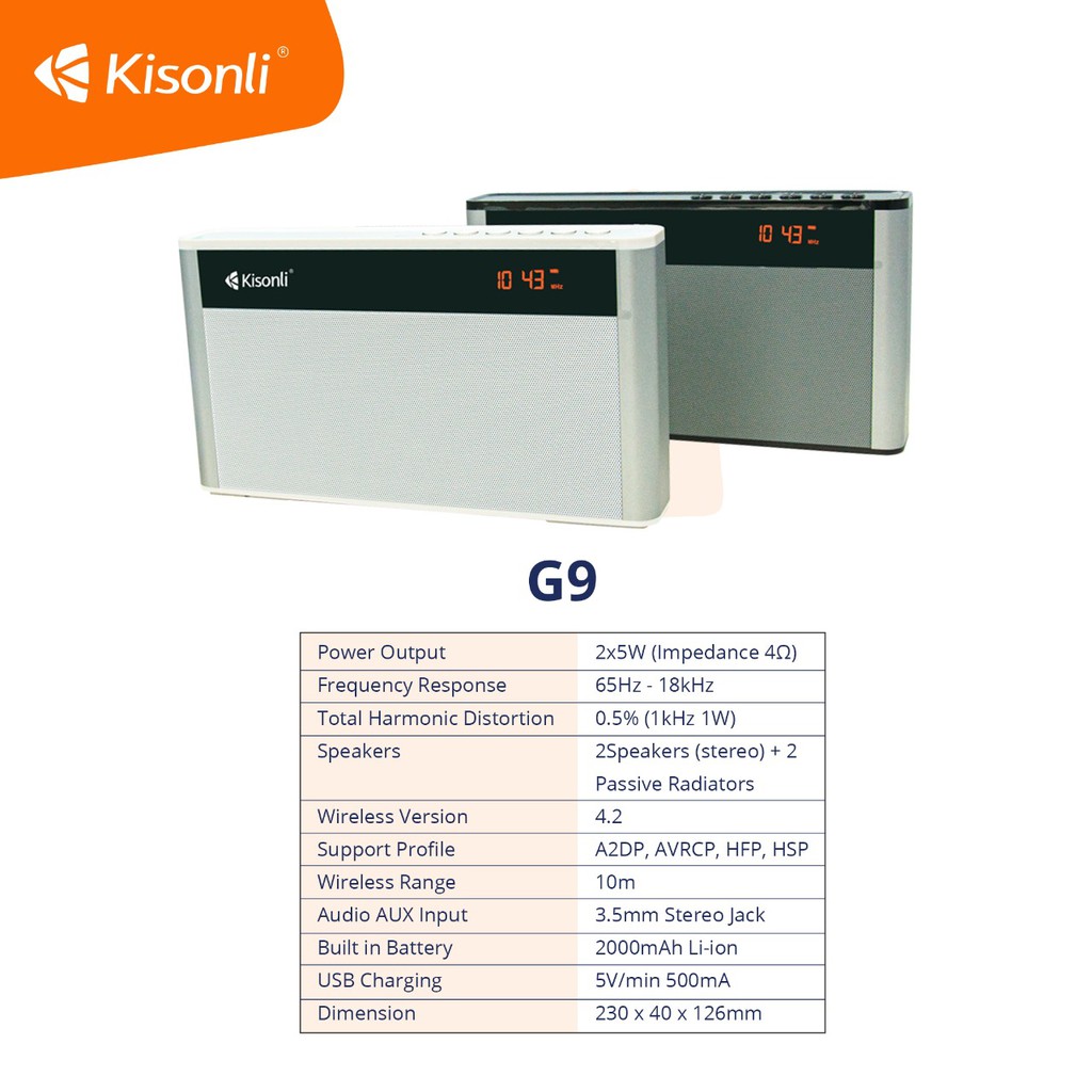 SPEAKER KISONLI G9 USB