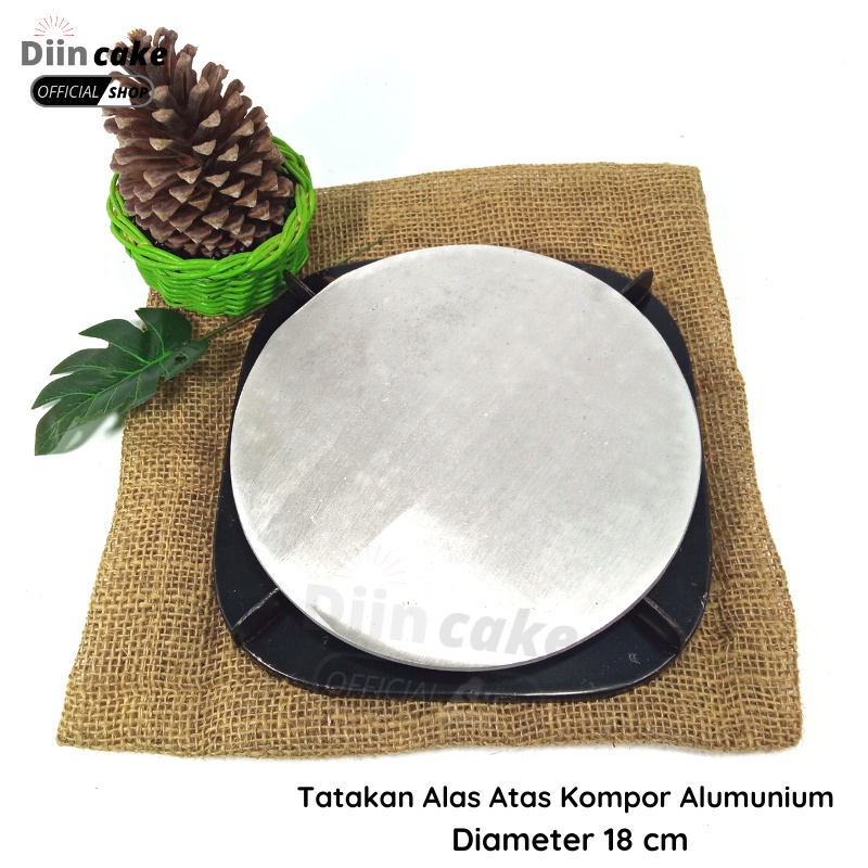 Alas Tatakan Atas Kompor Aluminium UKURAN 18 cm Anti Karat Serbaguna Untuk Pengorengan