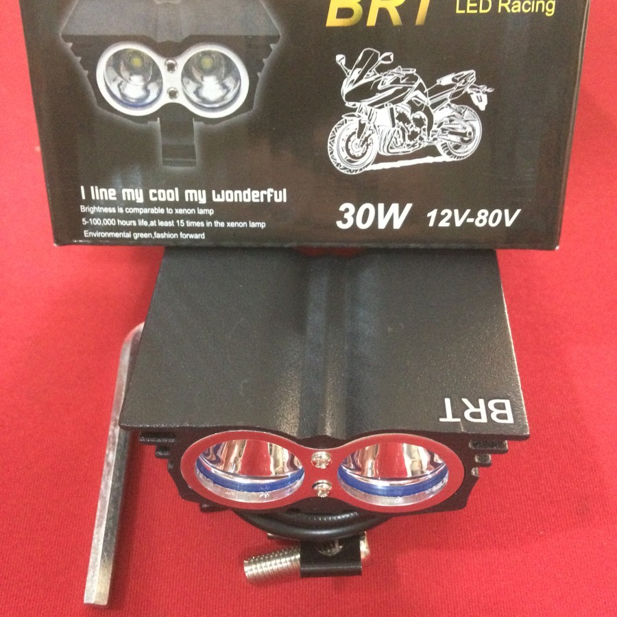 Lampu tembak BRT LED Cree OWL 2 MATA 30WATT lampu sorot TEMBUS KABUT 2