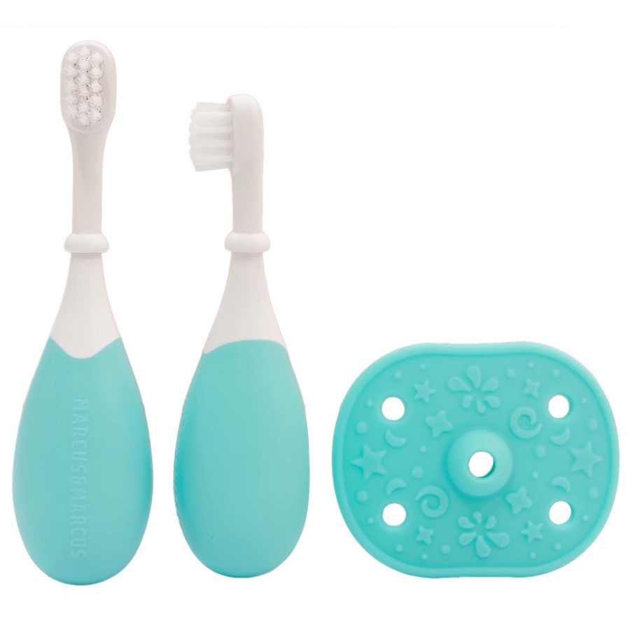 Marcus and Marcus 3 Stage Palm Grasp Toothbrush Set Sikat Gigi Anak