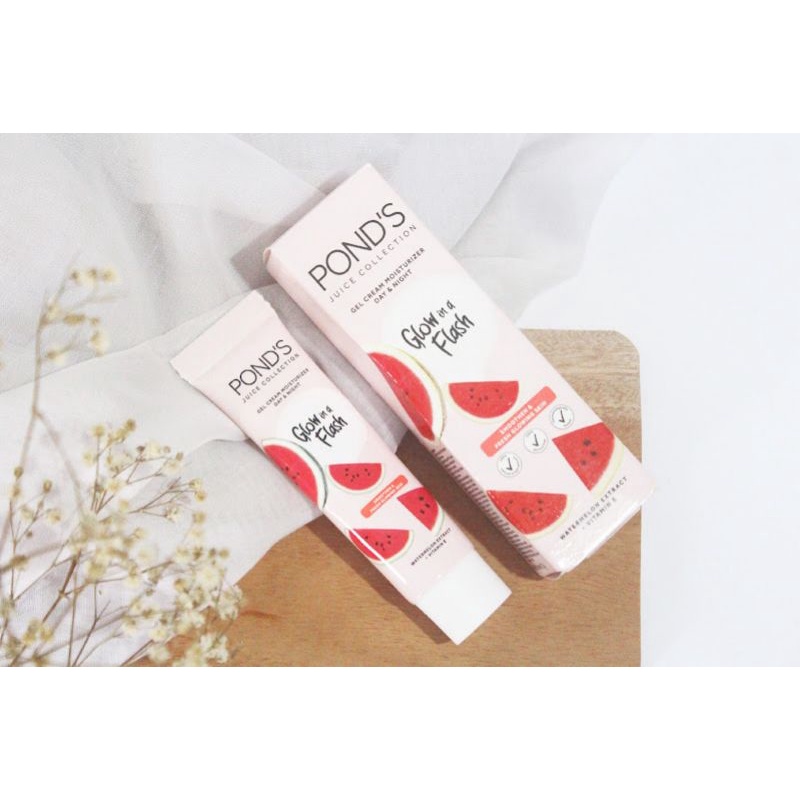 Pond's Juice Collection Gel Cream Moisturizer Watermelon Extract + Vitamin E 20gr - Ponds Pelembab W