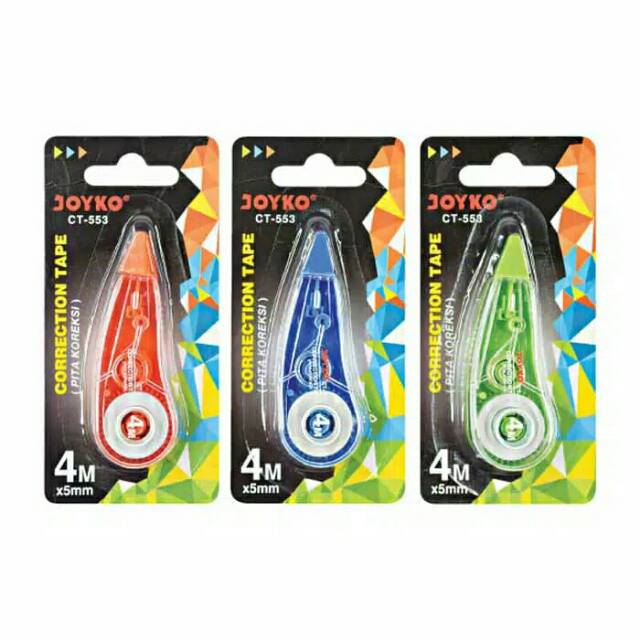 

CT-553 Correction Tape/Pita koreksi/Tipex kertas CT-553 Joyko 4 meter