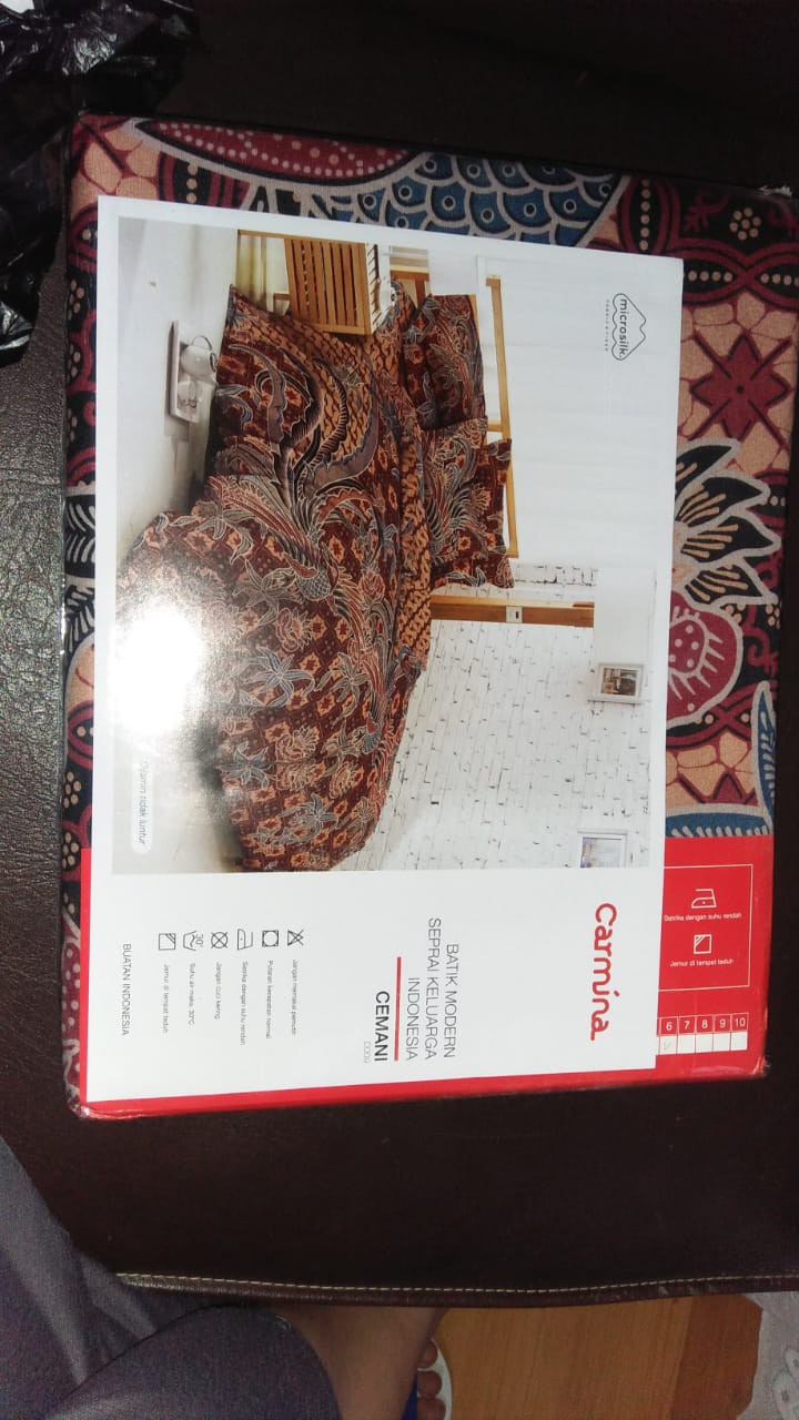 Sprei Batik Carmina King 180x200 - Seprei Seprai Batik Carmina Cemani Kasatriyan Jaladara Pareanom