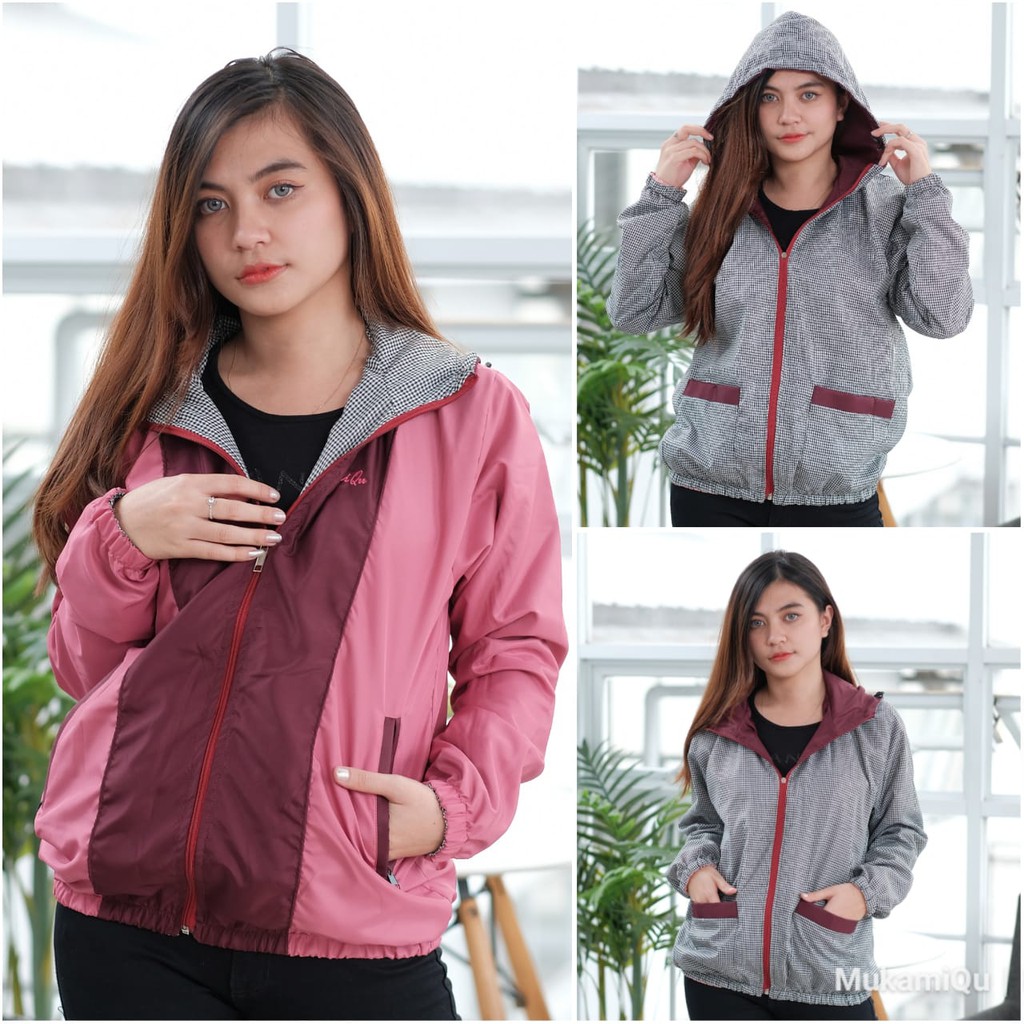 Jaket Wanita Valencia Bolak Balik