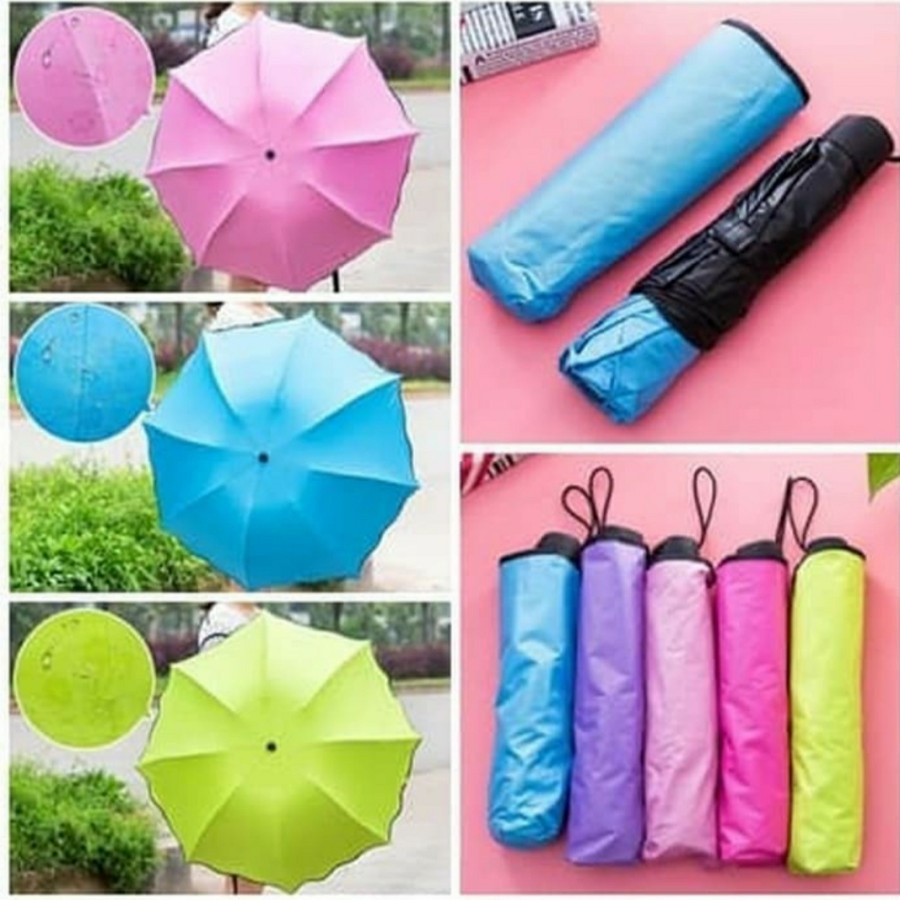 Payung Lipat Magic Umbrella 3D UV Muncul Motif Bila Kena Air/MAgic TOP