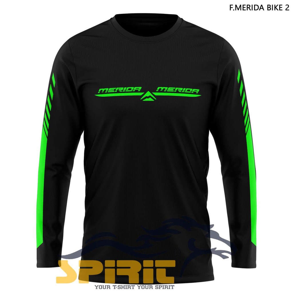 Kaos Sepeda Merida Bike Lengan Panjang Pakaian Pria Distro Murah