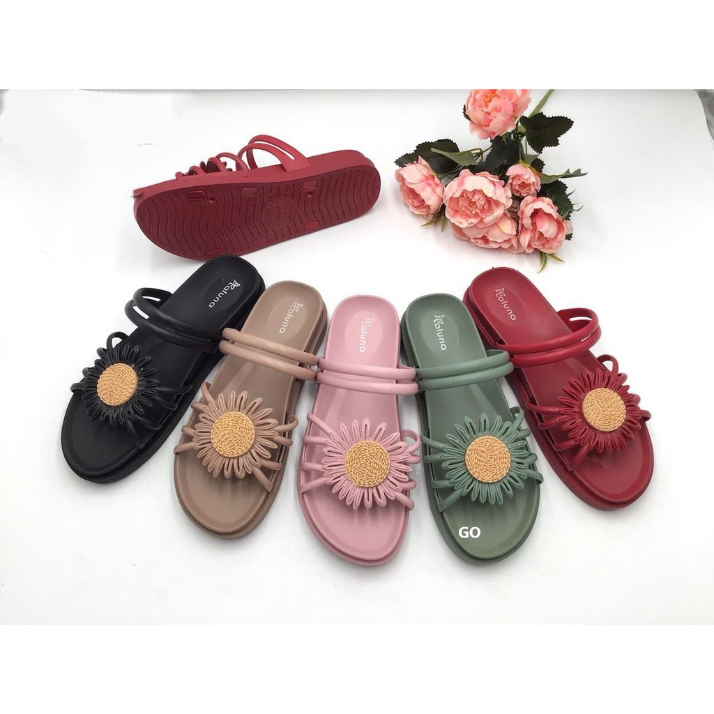 sogo  IMPORT SANDAL SUN FLOWER Sepatu Sandal Wanita Teplek Sepatu Sandal Cewek