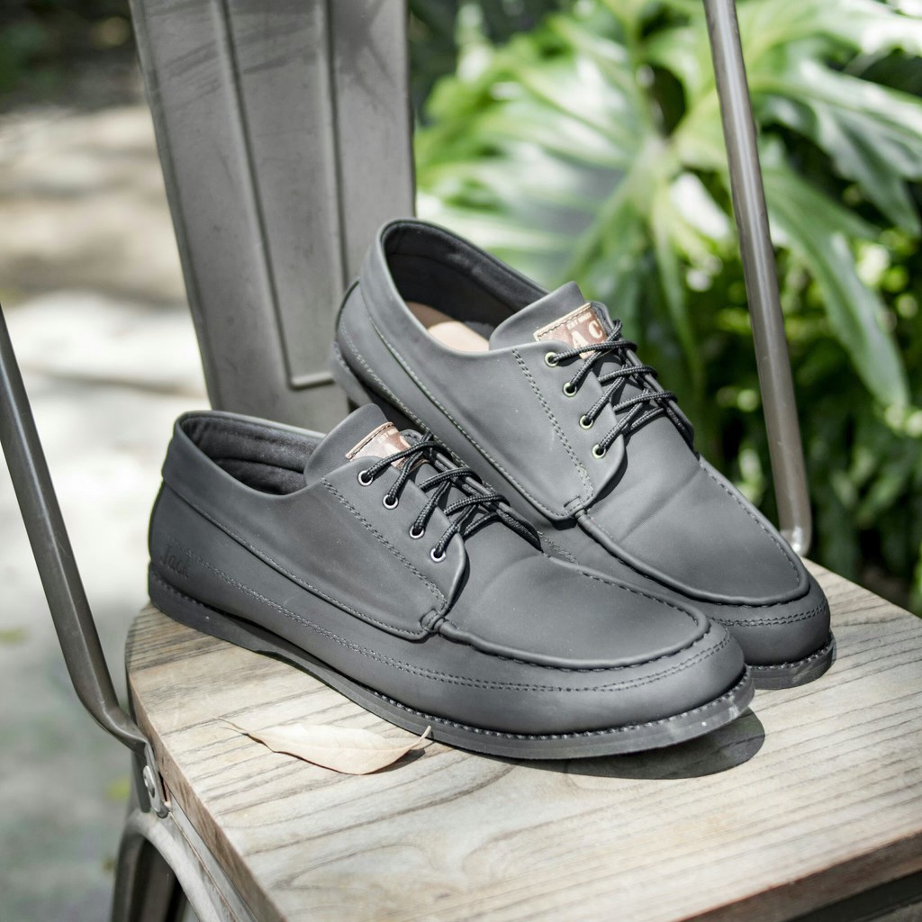 MAIKOR BLACK - Sepatu Vintage Klasik Kasual Santai Kuliah Kerja Pria/Cowok - Sneakers - Snikers