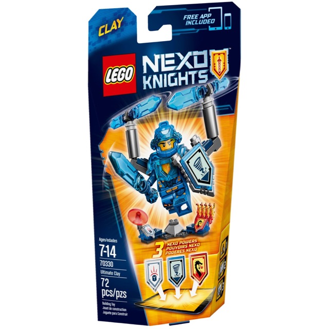 lego nexo knights clay