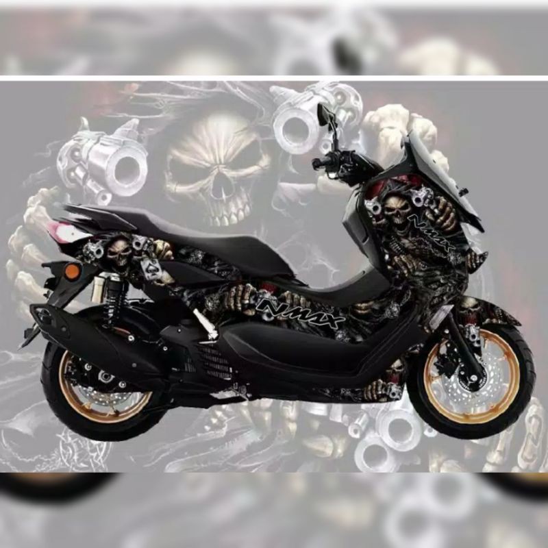 Stiker Decal  New Nmax 2020 Fullbody tengkorak
