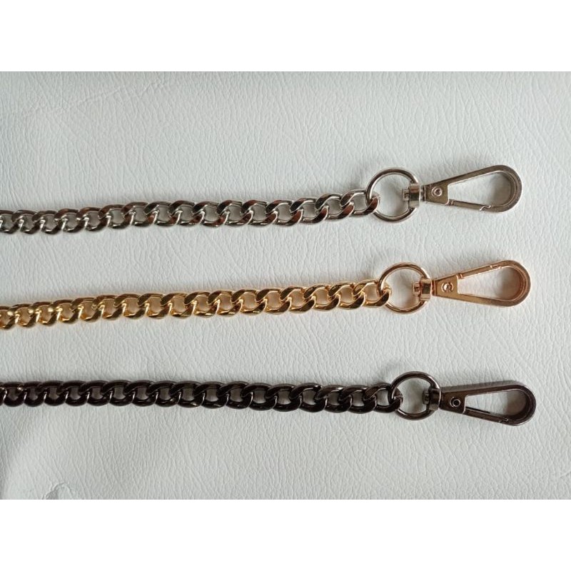Tali Tas Rante 100 cm + Ring D Tebal Premium Good quality tebal strap rantai