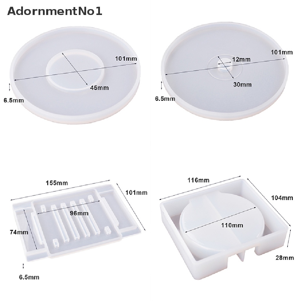 (AdornmentNo1) Cetakan Epoxy Resin Bentuk CD Bahan Silikon Untuk Kerajinan Tangan DIY