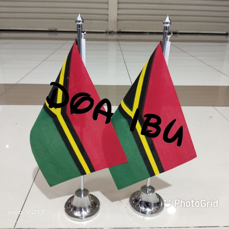 

best seller tiang stenlis meja+bendera VANUATU ready stock
