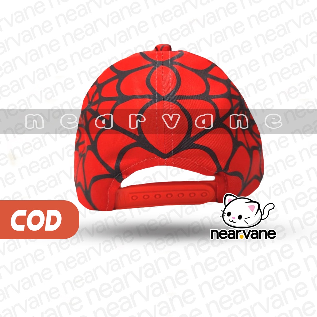 Topi Anak Karakter Gambar Spiderman Full Print Keren Lucu Laki Laki Perempuan Usia Umur 2 3 4 5 6 7 8 Tahun Original Premium Murah Cowok Cewek