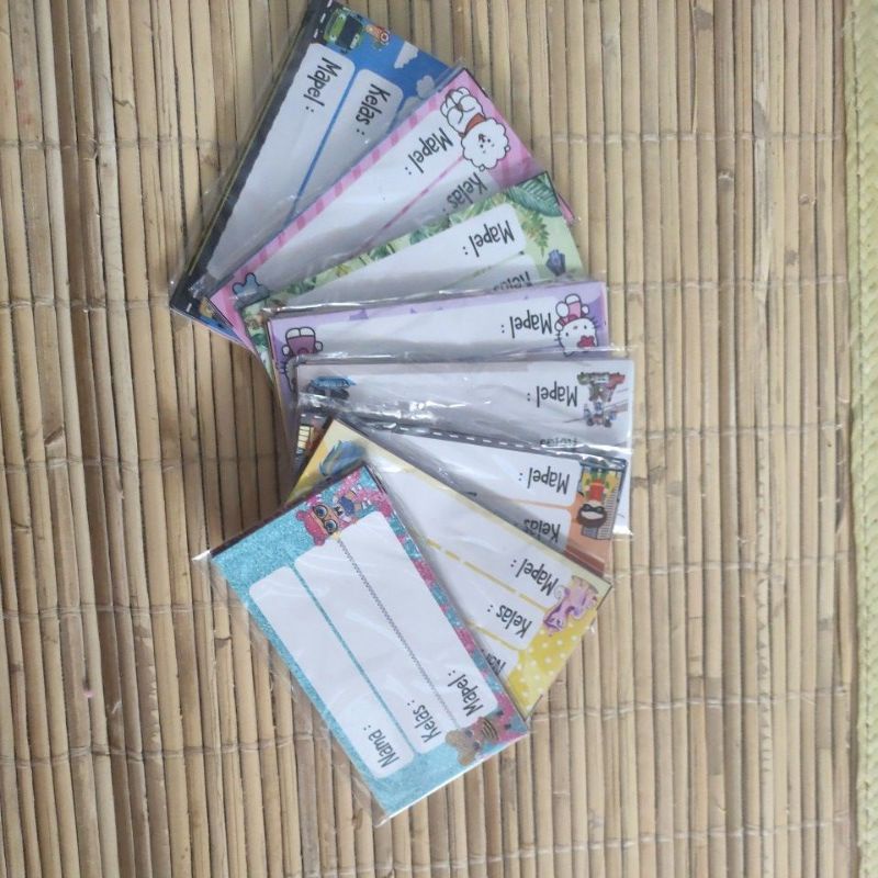 

Stiker Nama Buku Pelajaran Ready