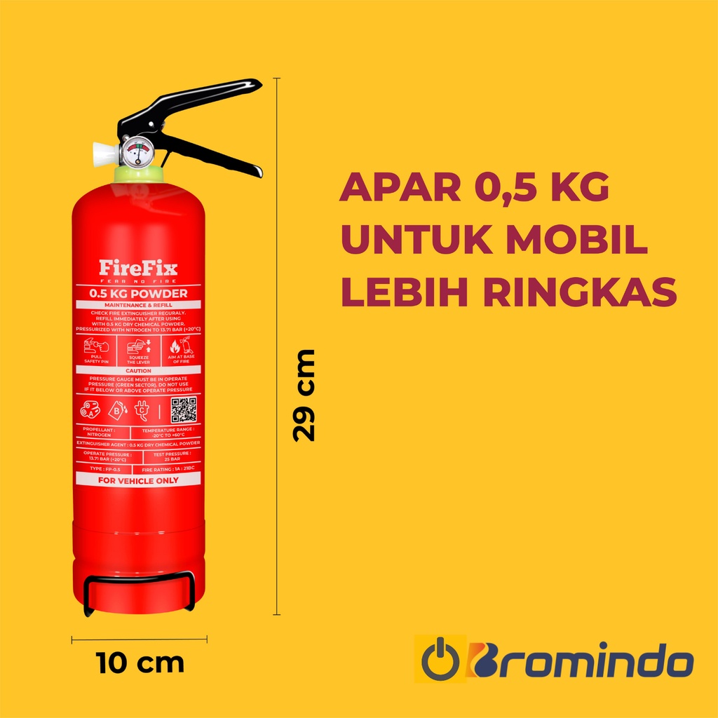 Alat Pemadam Kebakaran Api APAR Mobil 0.5 kg FIREFIX