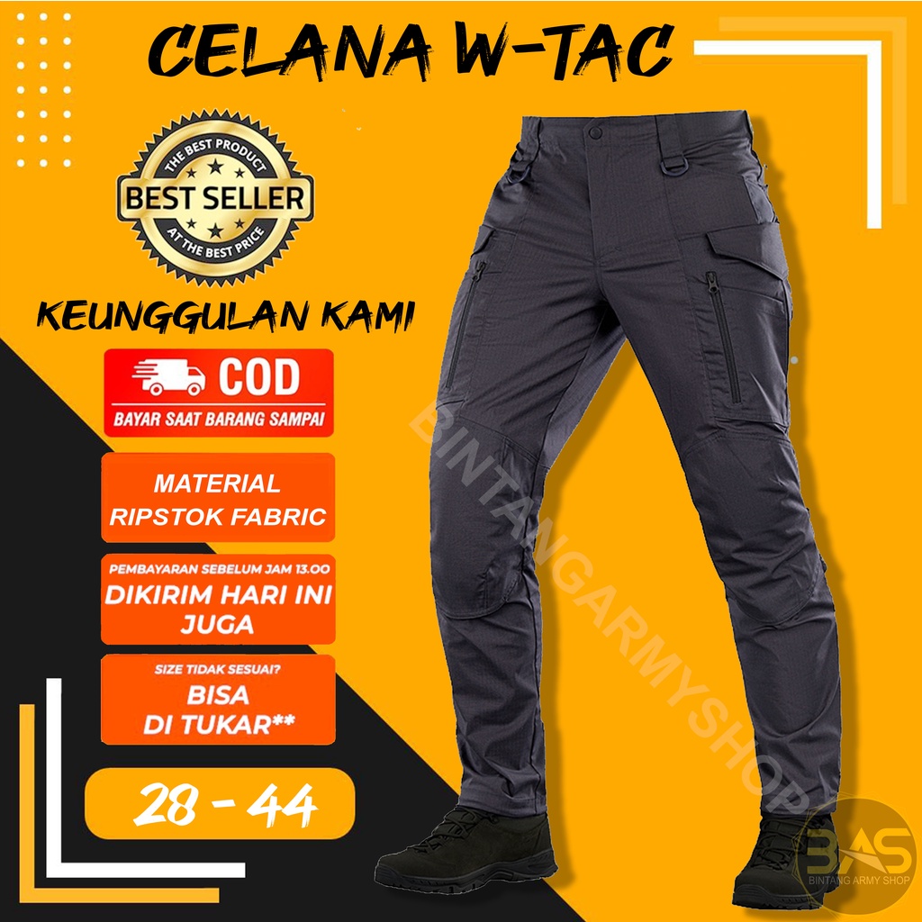 CELANA PANJANG CARGO JOGER TACTICAL W-TAC PDL PANJANGTERJANGKAU