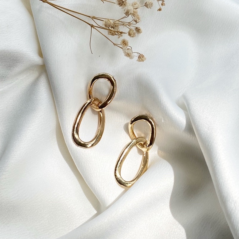 Bisa COD Accessories Anting Wanita Bentuk Rantai - Pamela Earrings