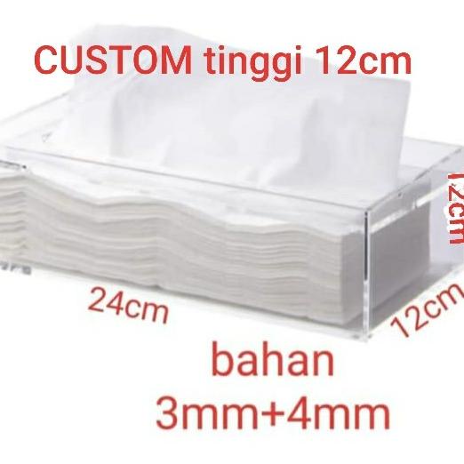 

Office & Stationery | Document Organizer | Acrylic Tempat Tisue Custom T12Cm | Best Seller