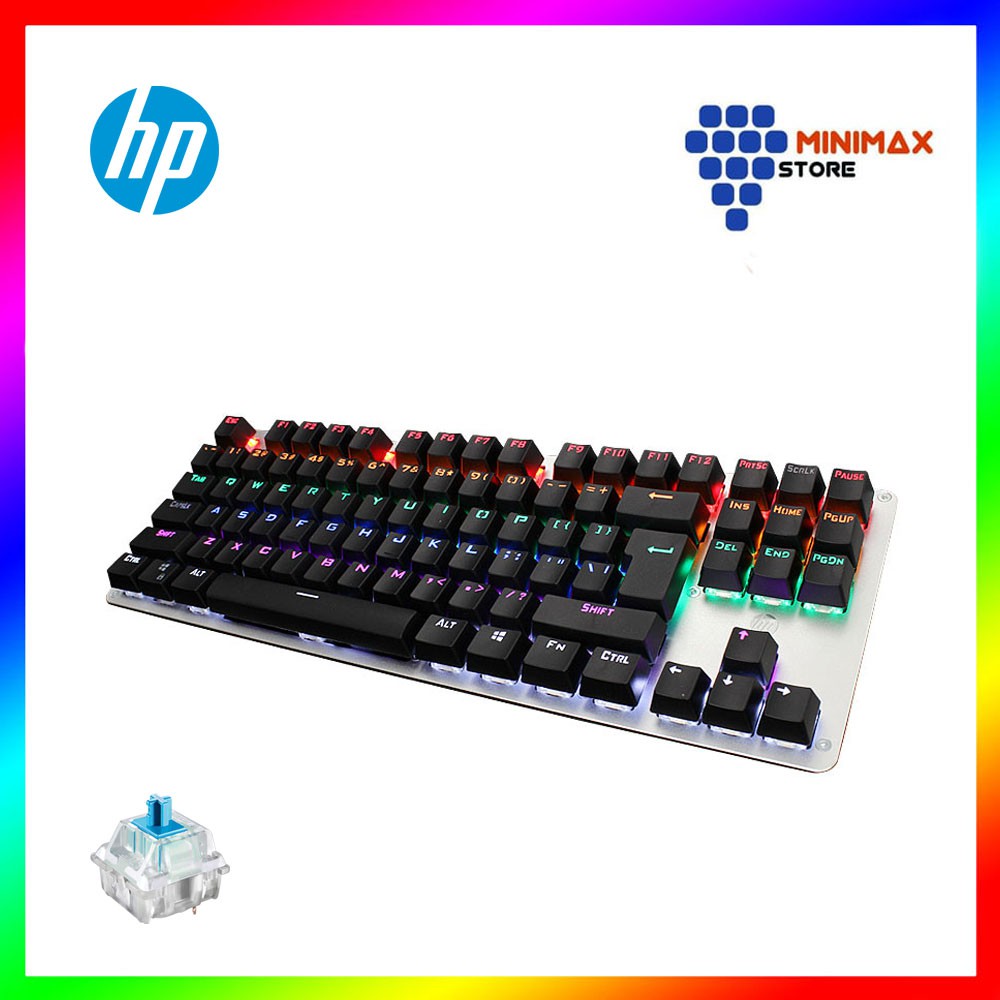 HP GK200 Mechanical Keyboard Gaming TKL RGB Blue Switch
