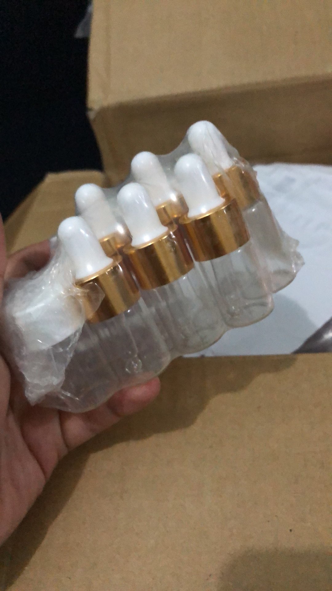 Botol Kaca 5ml Bening Tutup Ulir Plastik