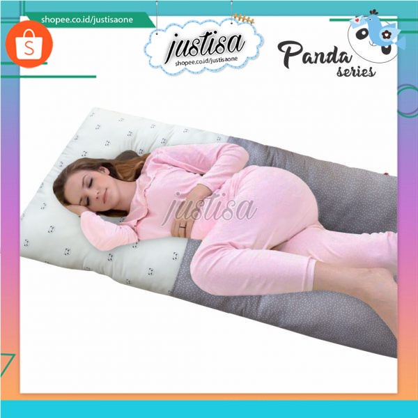 Promo !! PROMO OMILAND MATERNITY PILLOW BANTAL IBU HAMIL STRIPE SERIES / PANDA OWB 1144 - BANTAL IBU HAMIL