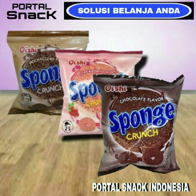 

SPONGE KECIL Crunch oishi 1 pack isi 20 x 9gr