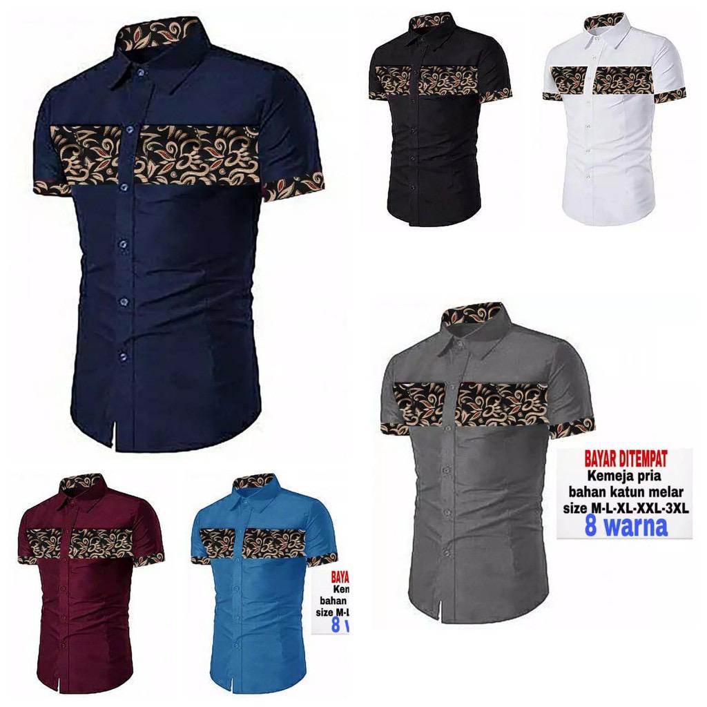 topfashion KEMEJA PRIA LENGAN PENDEK DIEGO BATIK 4 WARNA