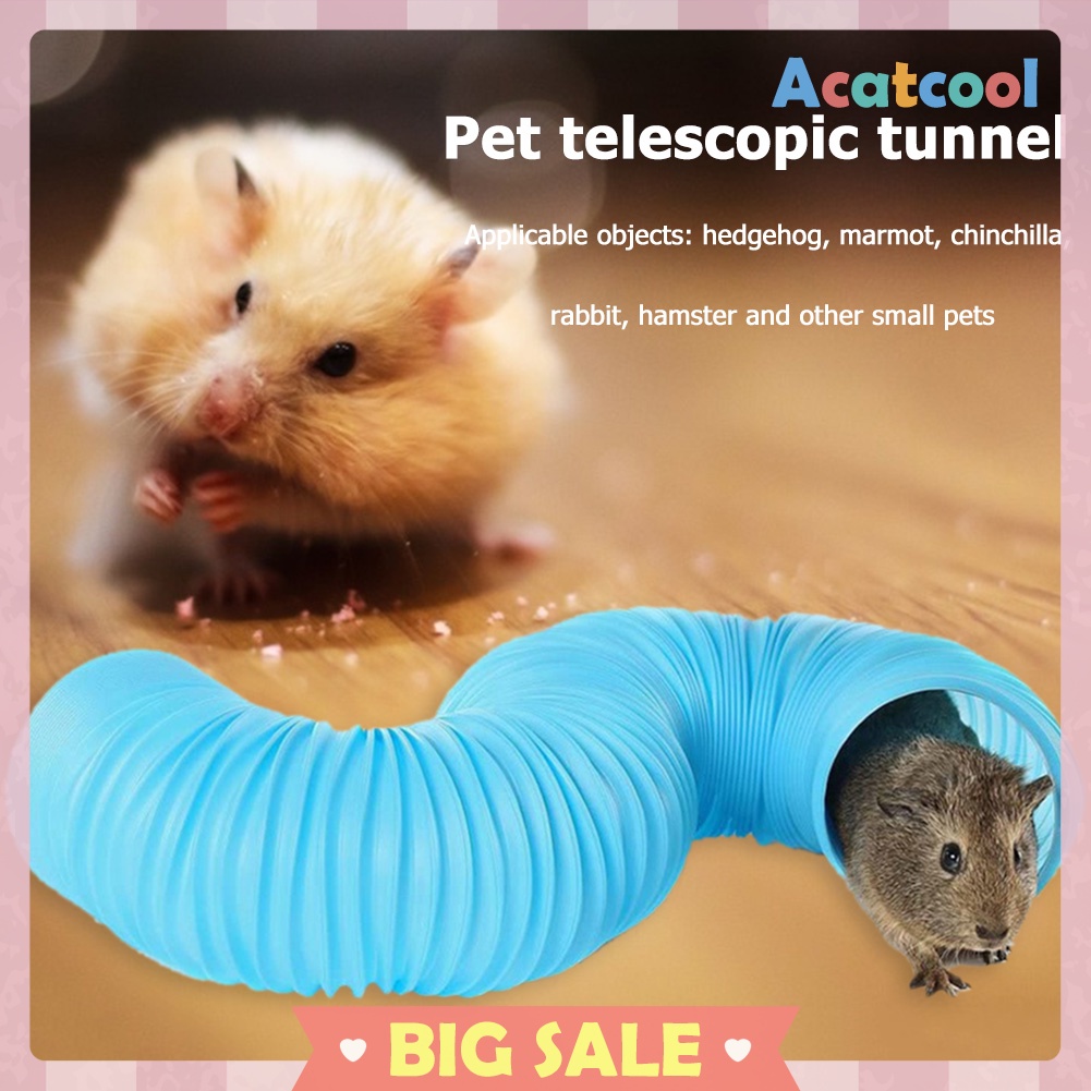 Small Animals Collapsible Play Tunnel Tube for Rabbit Ferret Guinea Pig Toy