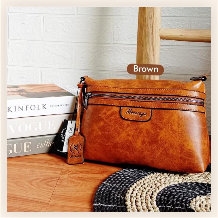 Sling Bag Wanita Kemuning By Moonzaya Tas Selempang Bahan Onix Waterproof